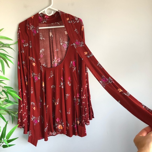 SOLD Free People Tate Floral Tunic NWT in Vintage Combo - Picture 11 of 15